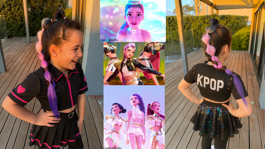 🔥💖 RUMI IRL: When K-Pop Fire Meets Bubble Braid Fierce