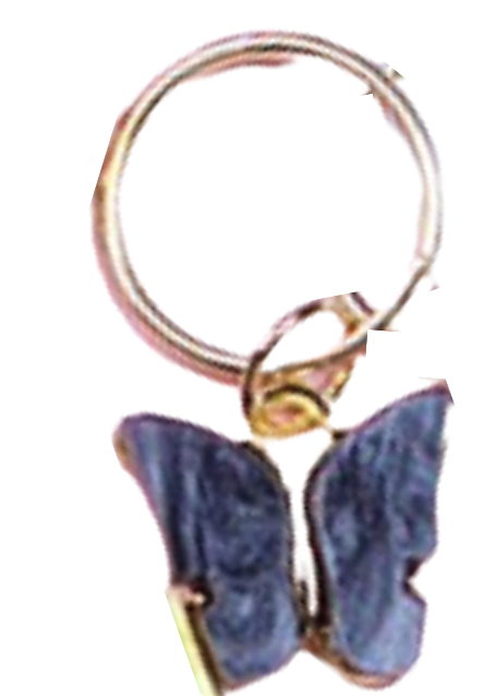 Butterfly Olive Hair Braid Jewellery Charm