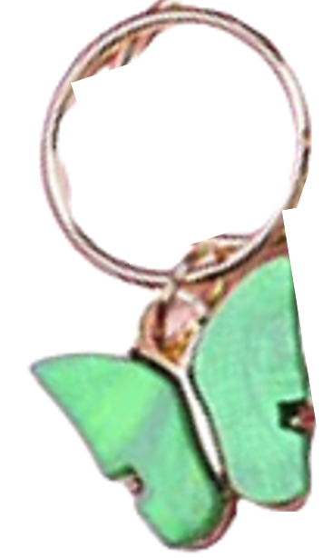Butterfly Olive Hair Braid Jewellery Charm