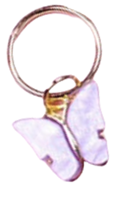 Butterfly Olive Hair Braid Jewellery Charm