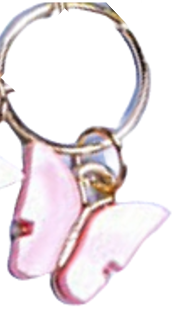 Butterfly Olive Hair Braid Jewellery Charm