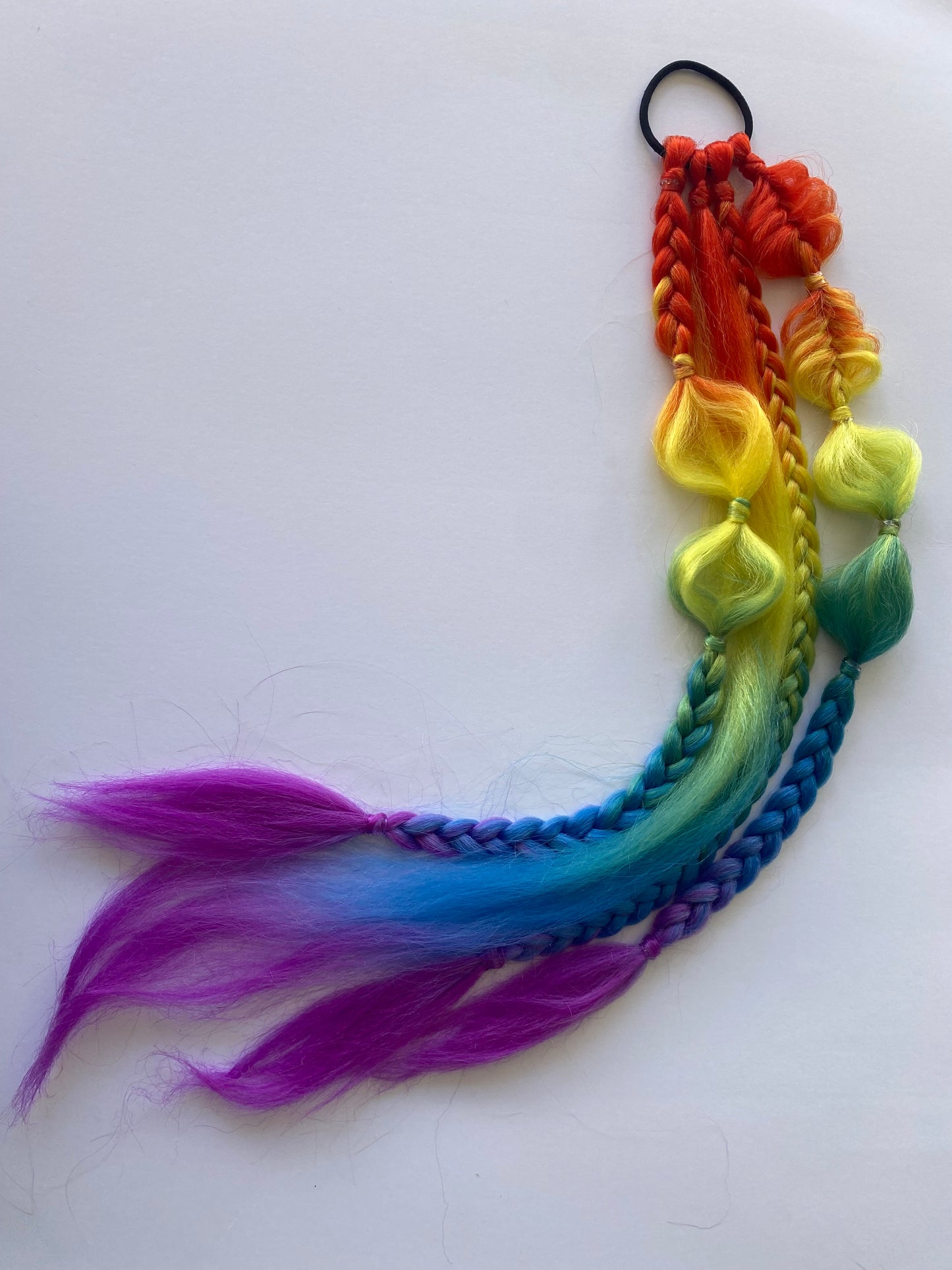 Stevie Pre-made Space bun Pigtail Bubble Braids
