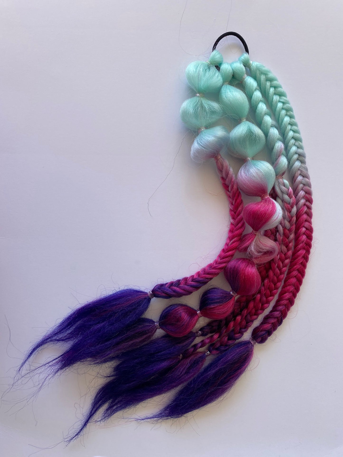 Kesaia Pre-made Ponytail Bubble Braids