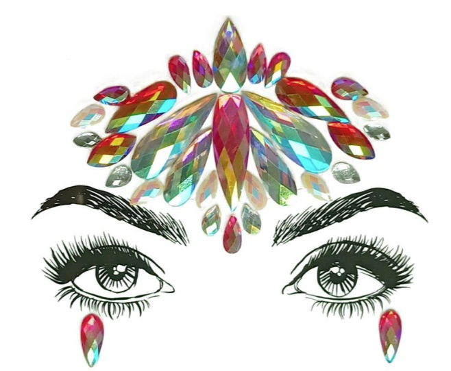 Pony Piper 3D Face Rhinestone Jewels Sticker