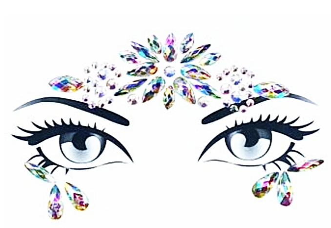 Pony Piper 3D Face Rhinestone Jewels Sticker