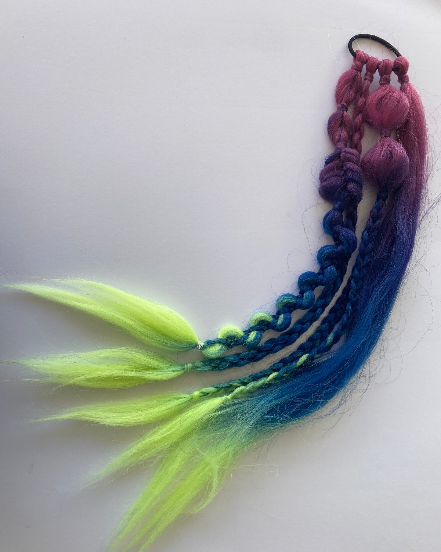 Gemma Pre-made Space bun Pigtail Bubble Braids