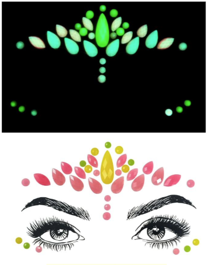 BP: FJ: $9 Face Rhinestone Jewels Sticker Assorted