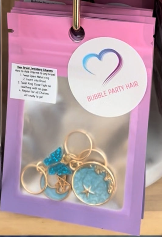 BP: HC: $6 Pack - 3 Hair Braid Jewellery Charms assorted