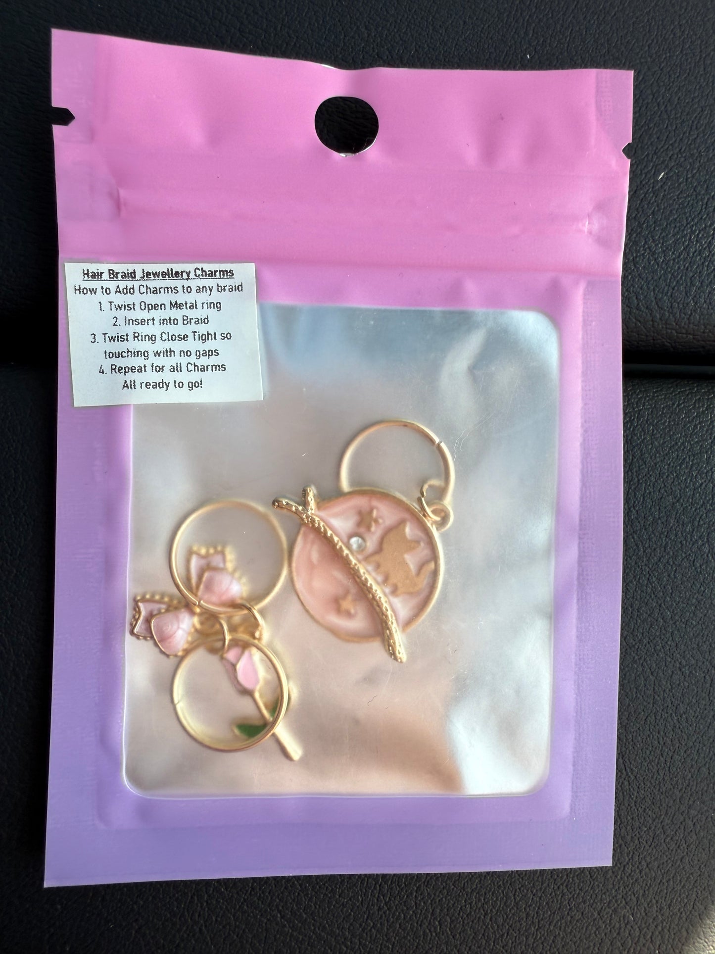 BP: HC: $6 Pack - 3 Hair Braid Jewellery Charms assorted