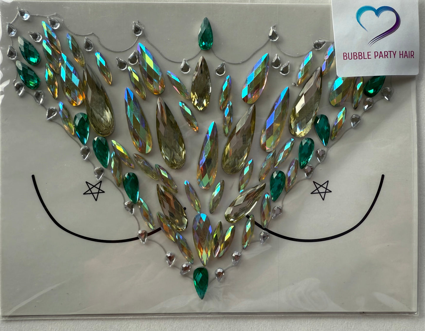 BP: FJ: $12 Chest Body Rhinestone Jewels Gems Sticker