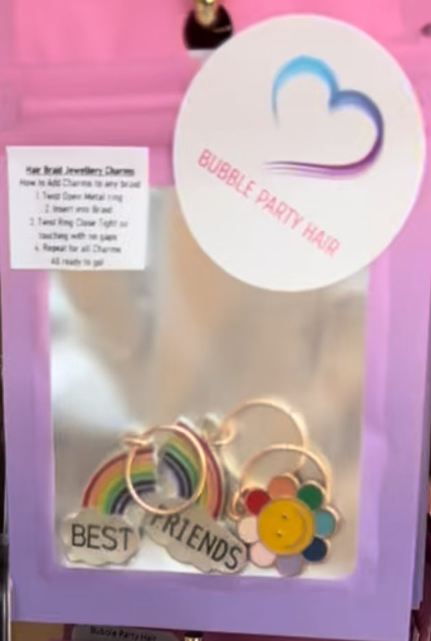 BP: HC: $6 Pack - 3 Hair Braid Jewellery Charms assorted