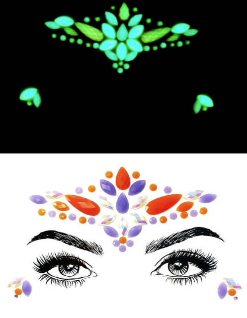 BP: FJ: $9 Face Rhinestone Jewels Sticker Assorted