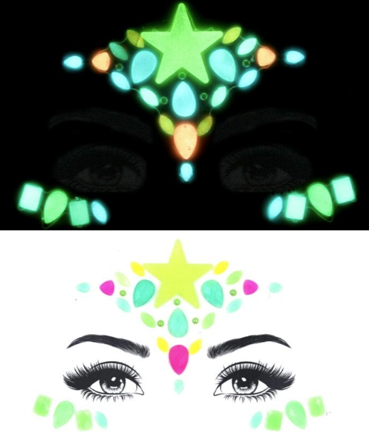 BP: FJ: $9 Face Rhinestone Jewels Sticker Assorted