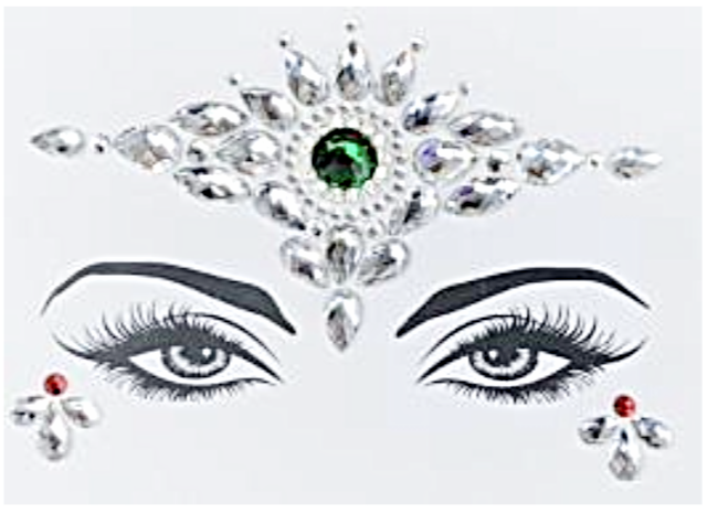 BP: FJ: $9 Face Rhinestone Jewels Sticker Assorted