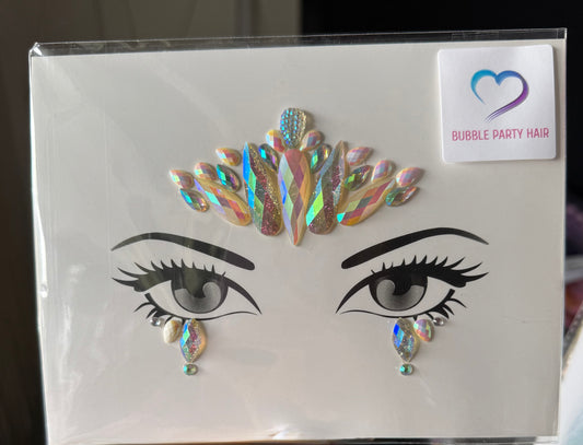 K-Pop Demon Hunters Roseheart Ocean 3D Face Rhinestone Jewels Sticker